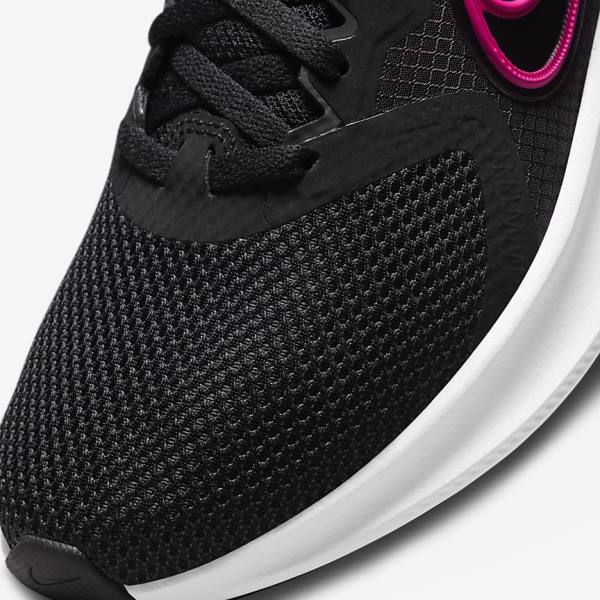 Nike Downshifter 11 Weg Hardloopschoenen Dames Zwart Donkergrijs Wit | NK034KTA