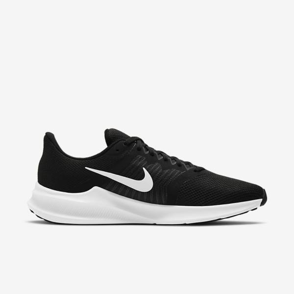 Nike Downshifter 11 Weg Hardloopschoenen Heren Zwart Donkergrijs Wit | NK658EOW