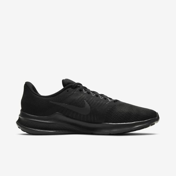 Nike Downshifter 11 Weg Hardloopschoenen Heren Zwart Lichtgrijs Donkergrijs | NK697XLO