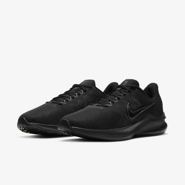 Nike Downshifter 11 Weg Hardloopschoenen Heren Zwart Lichtgrijs Donkergrijs | NK697XLO