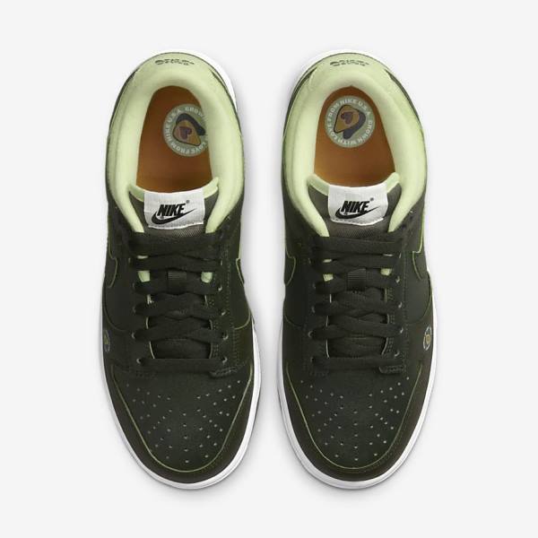 Nike Dunk Low LX Sneakers Dames Olijfgroen Groen | NK106UNJ