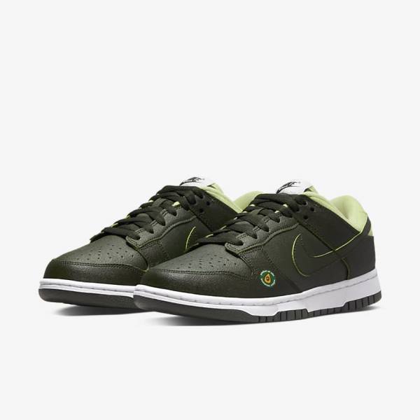 Nike Dunk Low LX Sneakers Dames Olijfgroen Groen | NK106UNJ