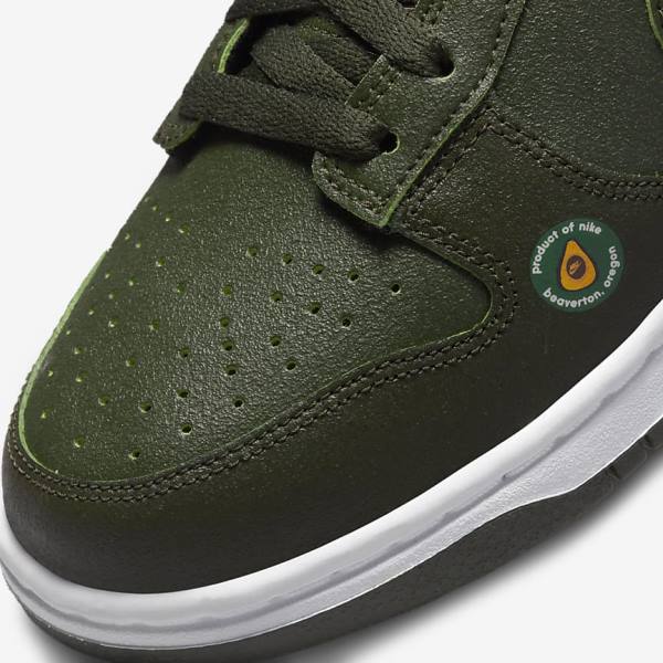 Nike Dunk Low LX Sneakers Dames Olijfgroen Groen | NK106UNJ