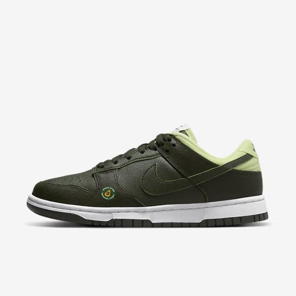 Nike Dunk Low LX Sneakers Dames Olijfgroen Groen | NK106UNJ