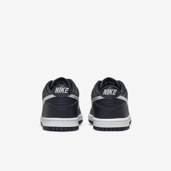 Nike Dunk Low Older Sneakers Kinderen Zwart Grijs Wit | NK810LVA