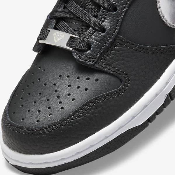 Nike Dunk Low Older Sneakers Kinderen Zwart Grijs Wit | NK810LVA