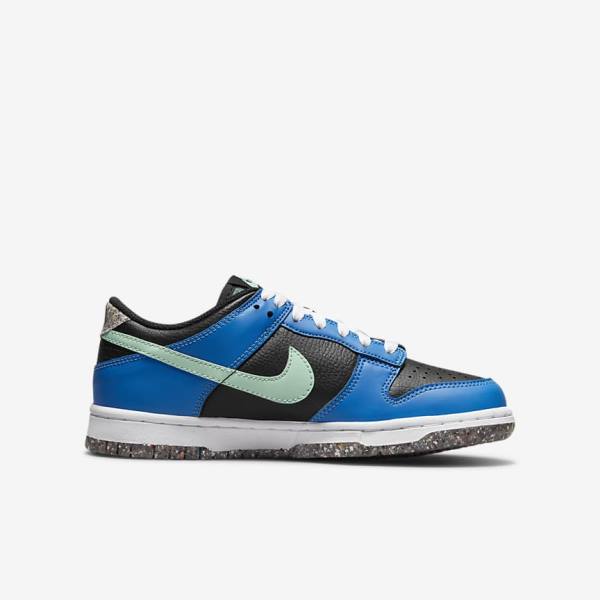 Nike Dunk Low SE Older Sneakers Kinderen Zwart Lichtblauw Roze Mintgroen | NK731EIR