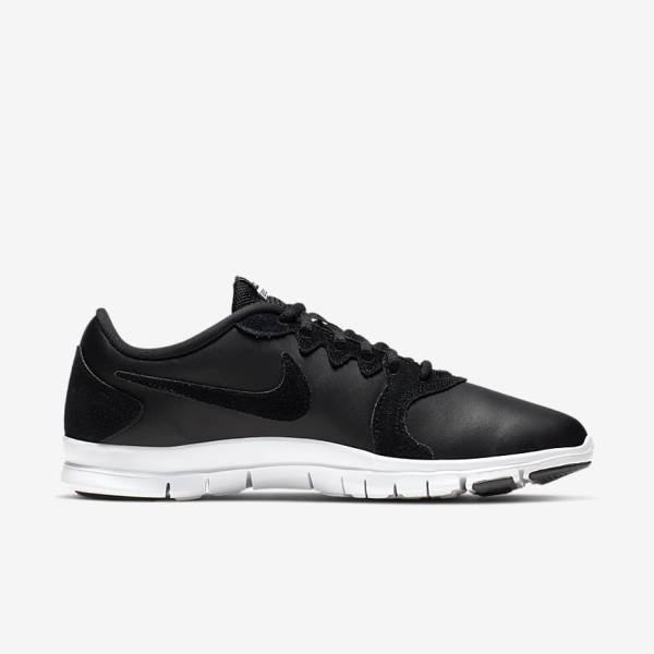 Nike Flex Essential TR Leren Fitness Schoenen Dames Zwart Wit Lichtrood Zwart | NK298GBY