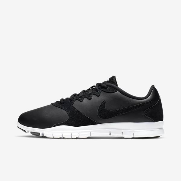 Nike Flex Essential TR Leren Fitness Schoenen Dames Zwart Wit Lichtrood Zwart | NK298GBY