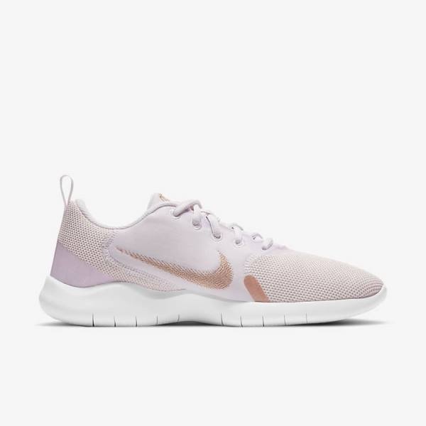 Nike Flex Experience Run 10 Weg Hardloopschoenen Dames Lichtpaars Wit Metal Rood Bruin | NK582HWA