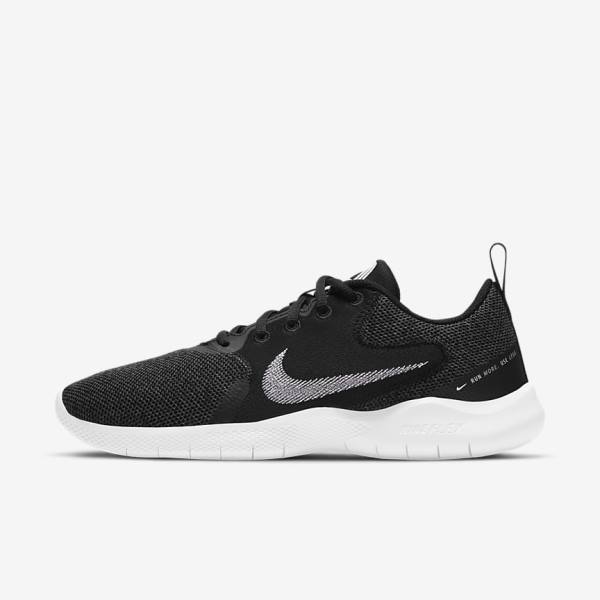 Nike Flex Experience Run 10 Weg Hardloopschoenen Dames Zwart Donkergrijs Wit | NK893ODC