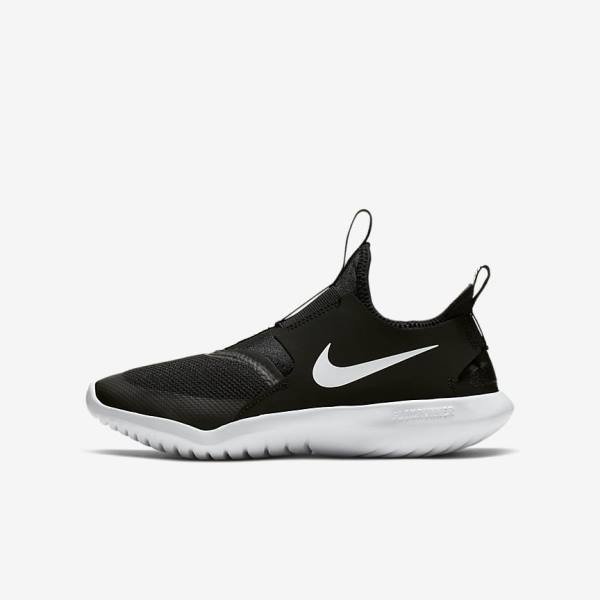 Nike Flex Runner Older Hardloopschoenen Kinderen Zwart Wit | NK861VGN