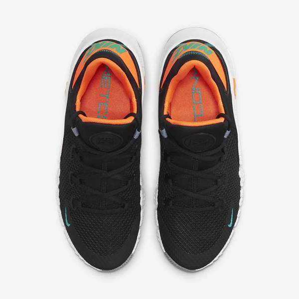 Nike Free Metcon 4 Fitness Schoenen Dames Zwart Oranje Wit Turquoise | NK456AVE