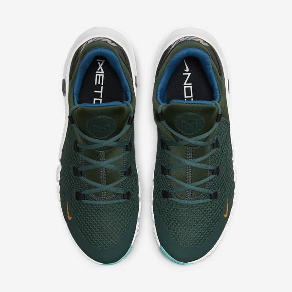 Nike Free Metcon 4 Fitness Schoenen Heren Groen Zwart Wit | NK281MGF