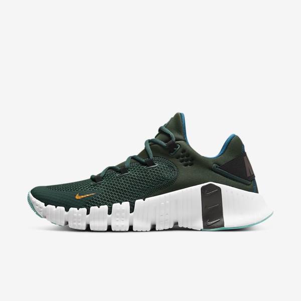 Nike Free Metcon 4 Fitness Schoenen Heren Groen Zwart Wit | NK281MGF