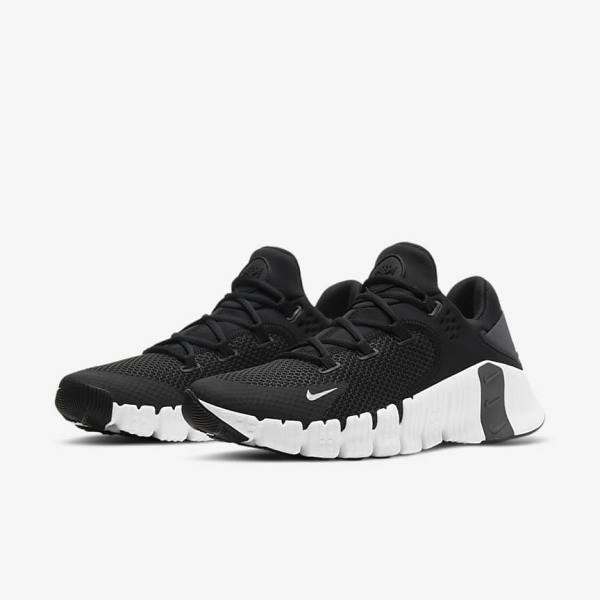 Nike Free Metcon 4 Fitness Schoenen Heren Zwart Grijs | NK837YPB