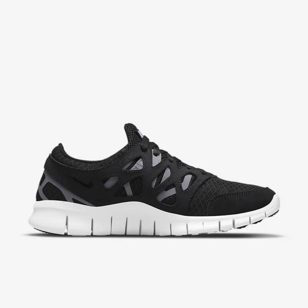 Nike Free Run 2 Sneakers Dames Zwart Donkergrijs Wit | NK597WPC