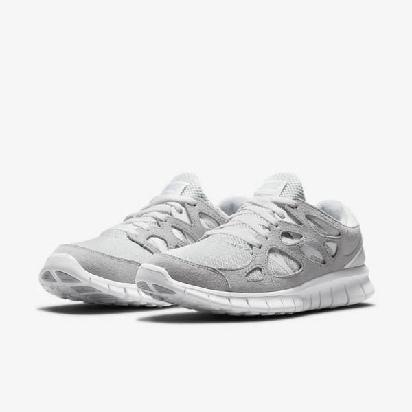 Nike Free Run 2 Sneakers Heren Grijs Wit Platina | NK317BXM