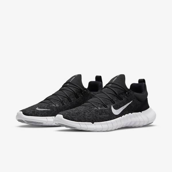 Nike Free Run 5.0 Weg Hardloopschoenen Heren Zwart | NK019ELK