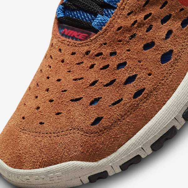 Nike Free Run Trail Sneakers Heren Blauw Lichtroom Rood | NK281MXW