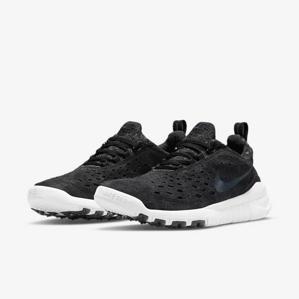 Nike Free Run Trail Sneakers Heren Zwart Wit Donkergrijs | NK268TXE