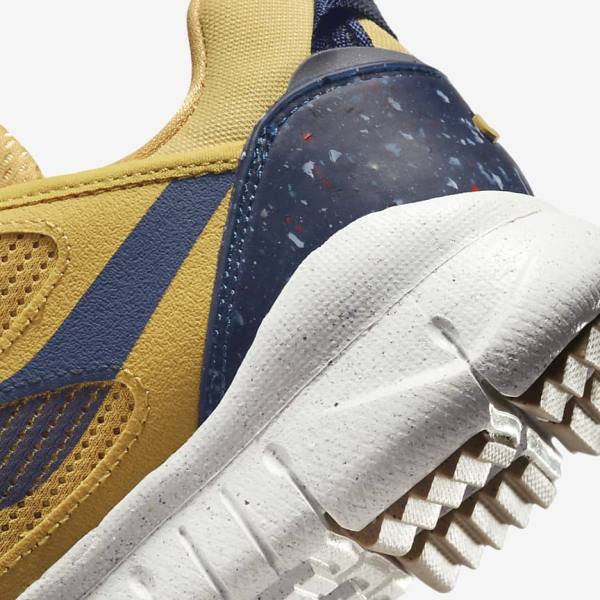 Nike Free Terra Vista Sneakers Heren Goud Donkerblauw | NK092COH