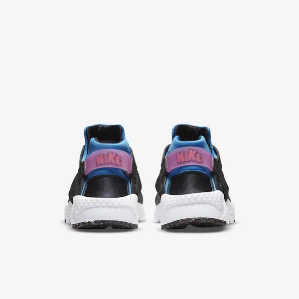 Nike Huarache Run Older Sneakers Kinderen Zwart Lichtblauw Roze Mintgroen | NK601WSC