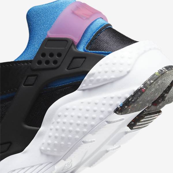 Nike Huarache Run Older Sneakers Kinderen Zwart Lichtblauw Roze Mintgroen | NK601WSC