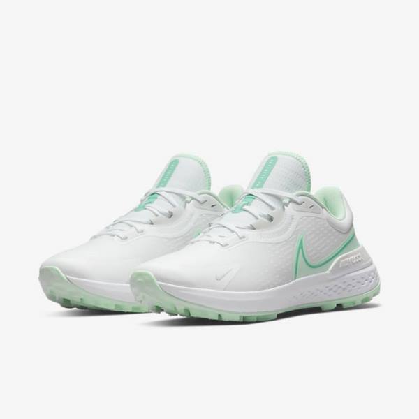 Nike Infinity Pro 2 Golfschoenen Heren Wit Turquoise Mintgroen | NK426IMT