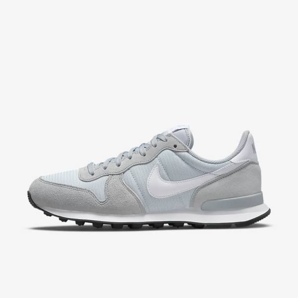 Nike Internationalist Sneakers Dames Grijs Platina Zwart Wit | NK273HUJ