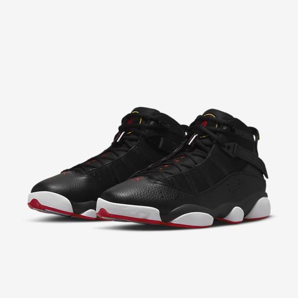 Nike Jordan 6 Rings Jordan Schoenen Heren Zwart Wit Geel Rood | NK457DRE