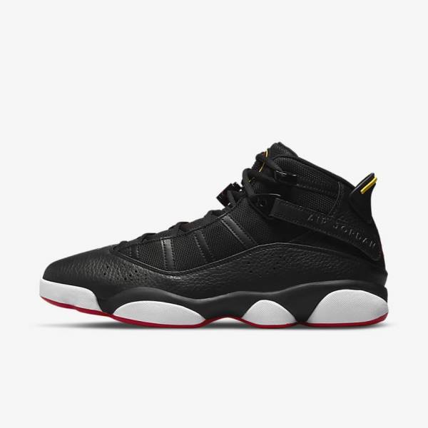 Nike Jordan 6 Rings Jordan Schoenen Heren Zwart Wit Geel Rood | NK457DRE