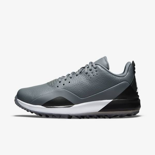 Nike Jordan ADG 3 Golfschoenen Heren Grijs Zwart Wit | NK243XFR