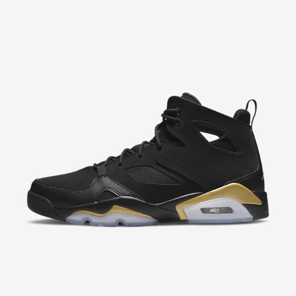 Nike Jordan Flight Club 91 Jordan Schoenen Heren Zwart Metal Goud | NK629NOK