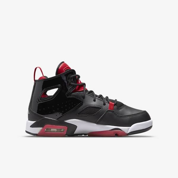 Nike Jordan Flight Club 91 Older Sneakers Kinderen Zwart Rood Wit | NK460XDE