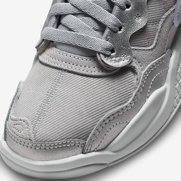 Nike Jordan MA2 Older Sneakers Kinderen Grijs Metal Zilver Platina Zwart | NK185AKH