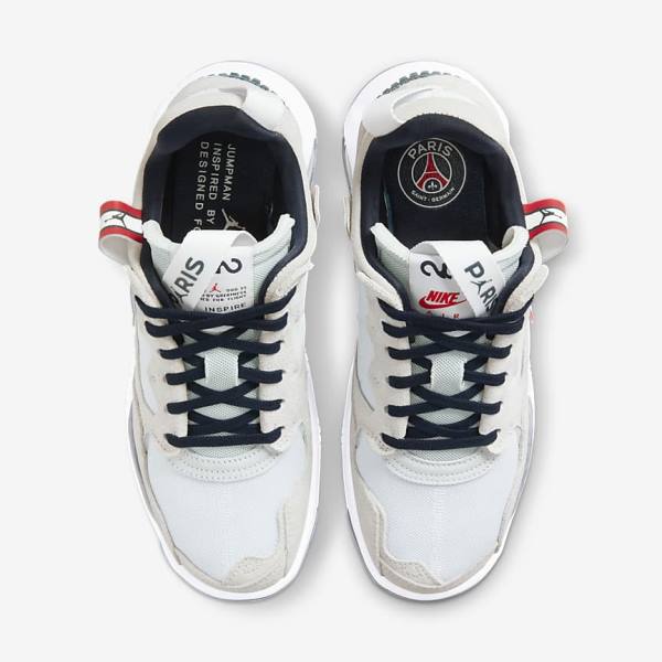 Nike Jordan MA2 Paris Saint-Germain Jordan Schoenen Dames Wit Rood Zwart Donkerblauw | NK394CEM