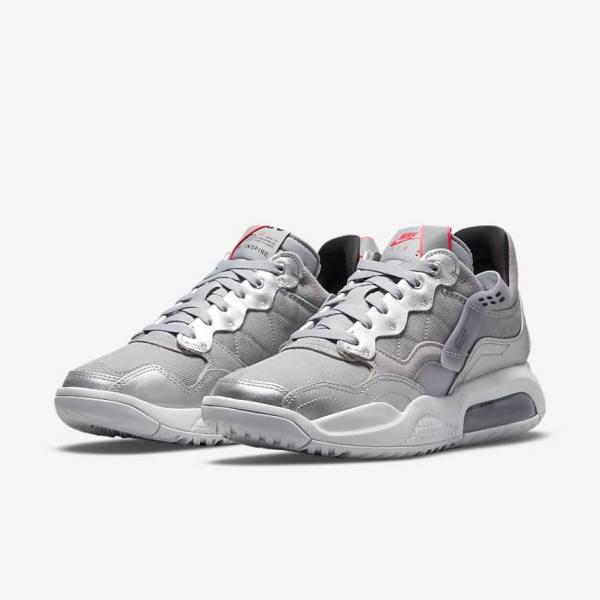 Nike Jordan MA2 Sneakers Dames Grijs Metal Zilver Platina Zwart | NK713NPZ