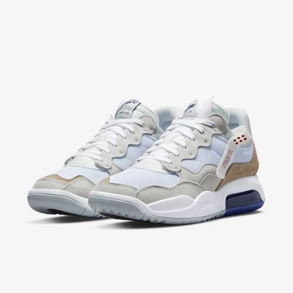 Nike Jordan MA2 Sneakers Heren Wit Khaki Lichtbeige Rood | NK716OZE