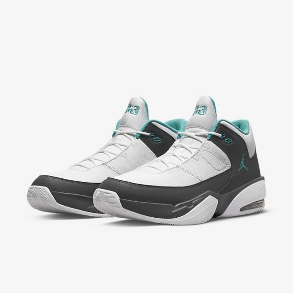 Nike Jordan Max Aura 3 Sneakers Heren Wit Grijs Turquoise | NK584KMC