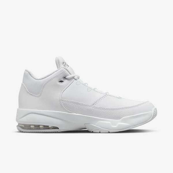 Nike Jordan Max Aura 3 Sneakers Heren Wit Metal Zilver | NK730GDS