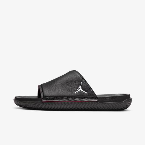 Nike Jordan Play Badslippers Heren Zwart Rood | NK539XDA