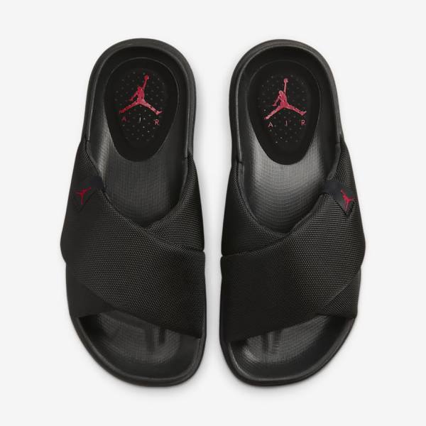 Nike Jordan Sophia Badslippers Dames Zwart Rood | NK370XVL