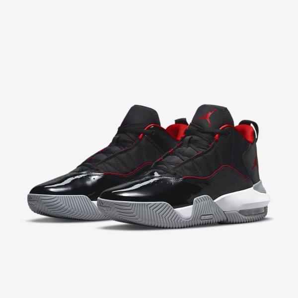 Nike Jordan Stay Loyal Jordan Schoenen Heren Zwart Wit Grijs Rood | NK596UMR