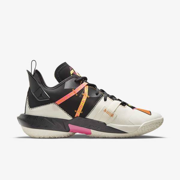 Nike Jordan Why Not Zer0.4 Basketbalschoenen Heren Wit Oranje Zwart | NK548DLM