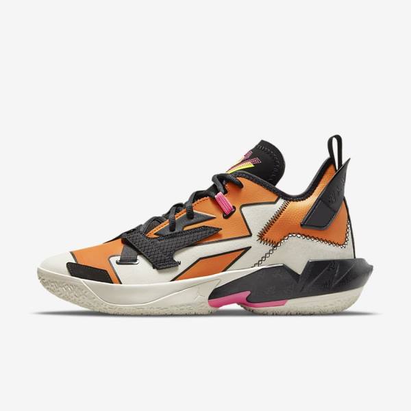 Nike Jordan Why Not Zer0.4 Basketbalschoenen Heren Wit Oranje Zwart | NK548DLM