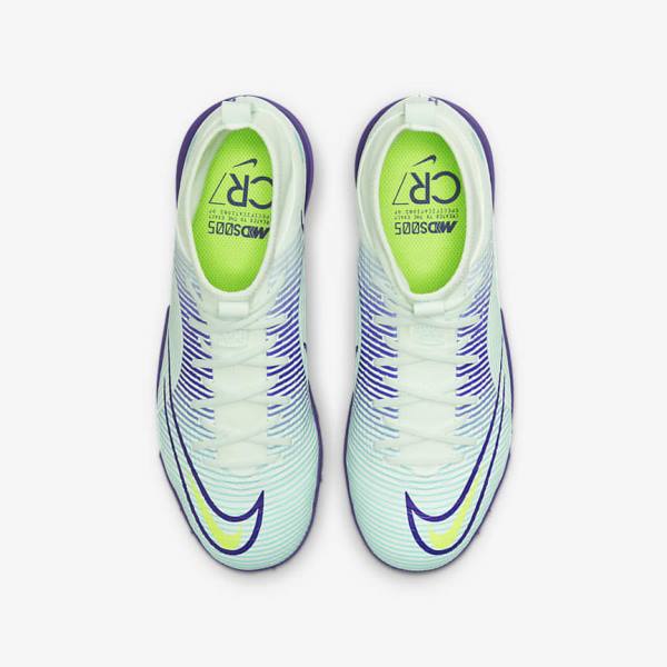 Nike Jr. Mercurial Dream Speed Superfly 8 Academy TF Turf Voetbalschoenen Kinderen Groen Paars Groen | NK769KXQ