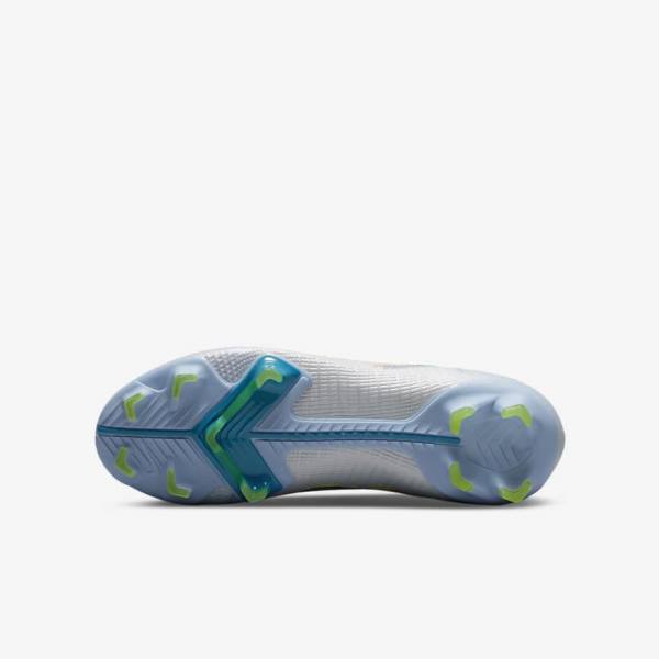 Nike Jr. Mercurial Superfly 8 Pro FG Younger and Older Firm-Grounds Voetbalschoenen Kinderen Grijs Lichtblauw | NK047LJR