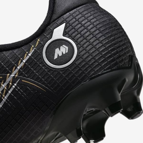 Nike Jr. Mercurial Vapor 14 Academy MG Older Multi-Ground Voetbalschoenen Kinderen Zwart Metal Zilver Grijs Metal Goud | NK827HBV