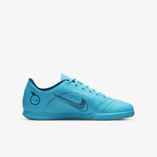 Nike Jr. Mercurial Vapor 14 Club IC Older Indoor Court Voetbalschoenen Kinderen Blauw Oranje | NK349LSH